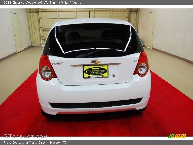 Summit White / Neutral 2011 Chevrolet Aveo Aveo5 LT
