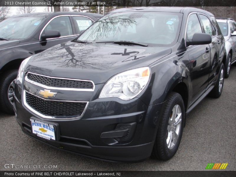 Ashen Gray Metallic / Jet Black 2013 Chevrolet Equinox LS