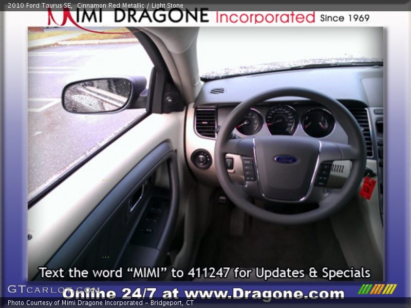Cinnamon Red Metallic / Light Stone 2010 Ford Taurus SE
