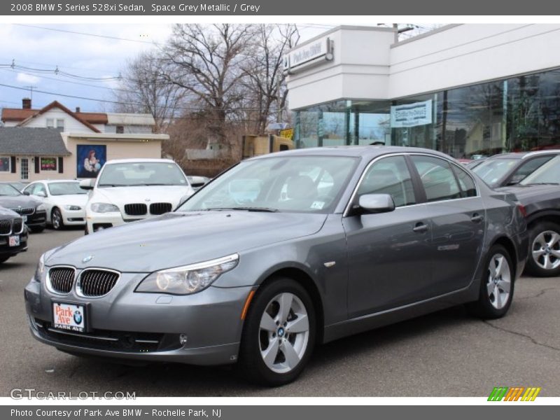 Space Grey Metallic / Grey 2008 BMW 5 Series 528xi Sedan