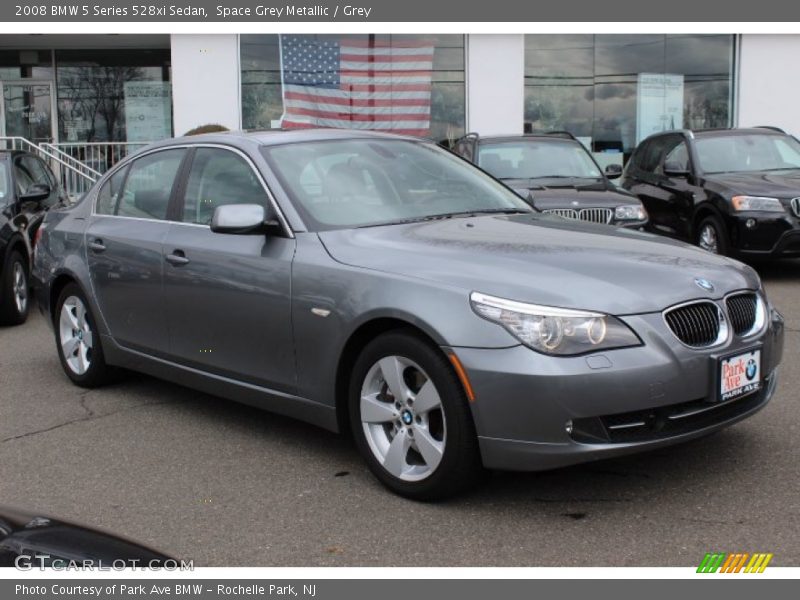 Space Grey Metallic / Grey 2008 BMW 5 Series 528xi Sedan