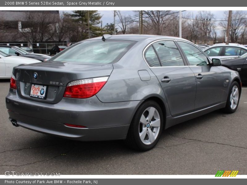 Space Grey Metallic / Grey 2008 BMW 5 Series 528xi Sedan