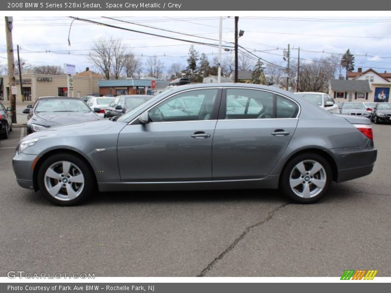 Space Grey Metallic / Grey 2008 BMW 5 Series 528xi Sedan