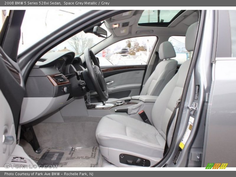 Space Grey Metallic / Grey 2008 BMW 5 Series 528xi Sedan