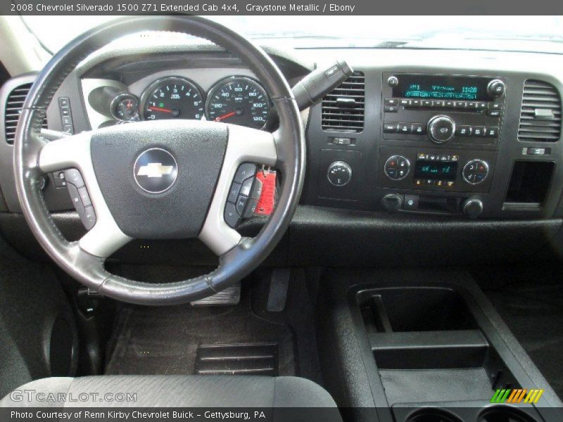 Graystone Metallic / Ebony 2008 Chevrolet Silverado 1500 Z71 Extended Cab 4x4