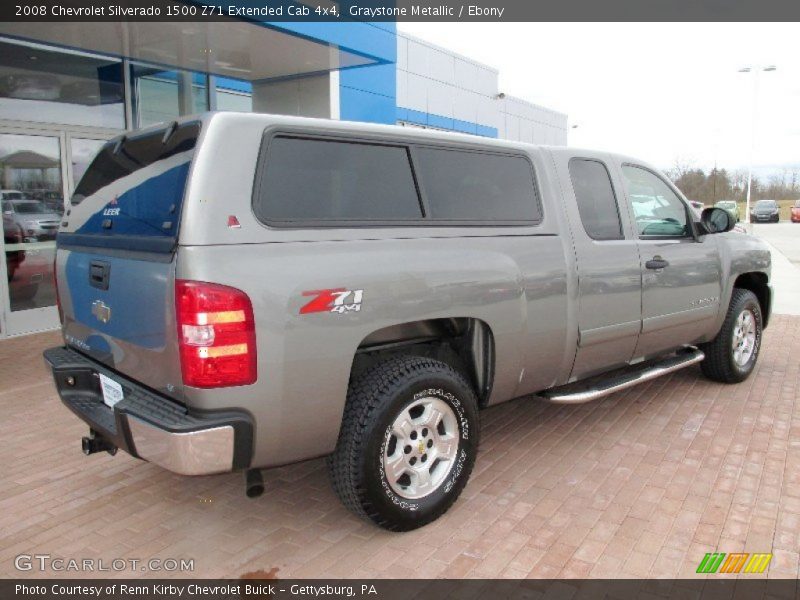 Graystone Metallic / Ebony 2008 Chevrolet Silverado 1500 Z71 Extended Cab 4x4