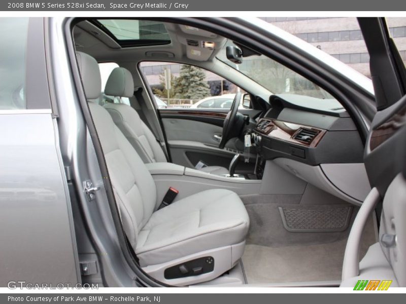Space Grey Metallic / Grey 2008 BMW 5 Series 528xi Sedan