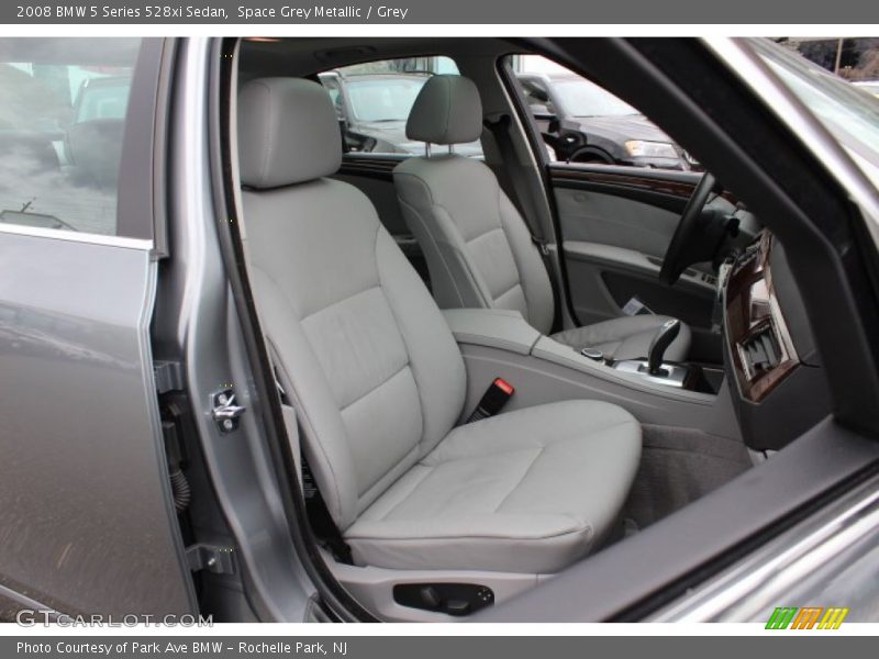 Space Grey Metallic / Grey 2008 BMW 5 Series 528xi Sedan