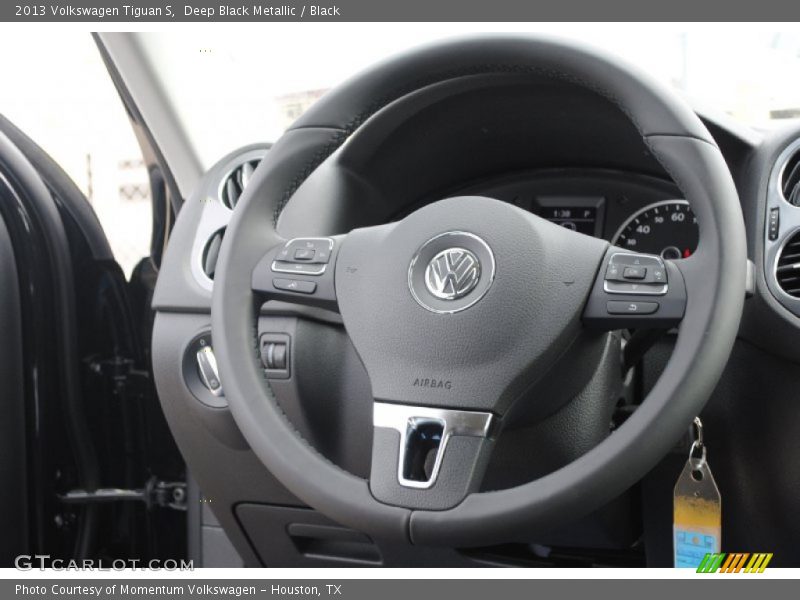 Deep Black Metallic / Black 2013 Volkswagen Tiguan S