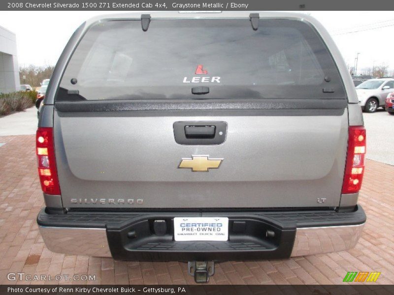 Graystone Metallic / Ebony 2008 Chevrolet Silverado 1500 Z71 Extended Cab 4x4