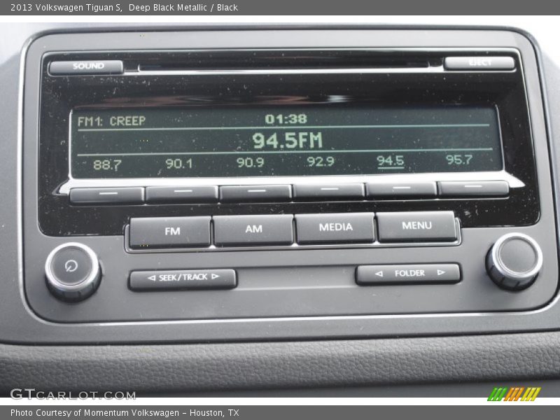 Deep Black Metallic / Black 2013 Volkswagen Tiguan S