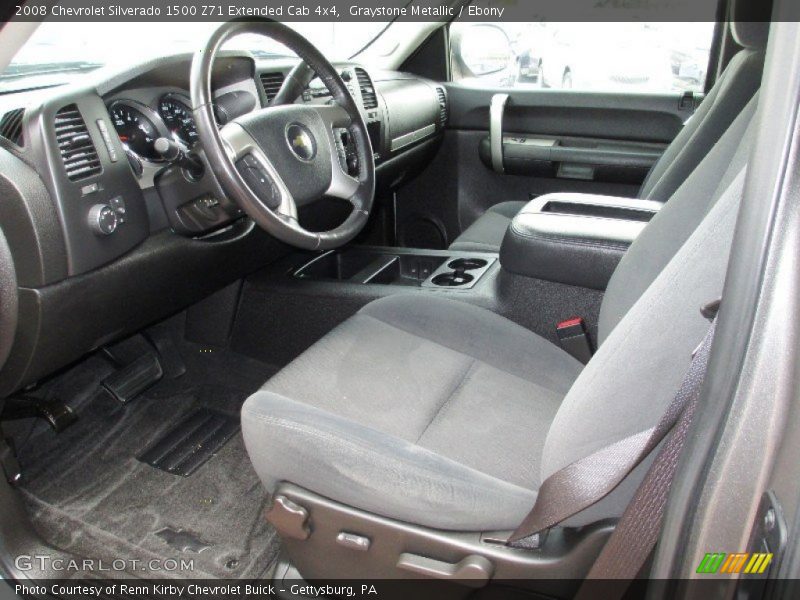 Graystone Metallic / Ebony 2008 Chevrolet Silverado 1500 Z71 Extended Cab 4x4