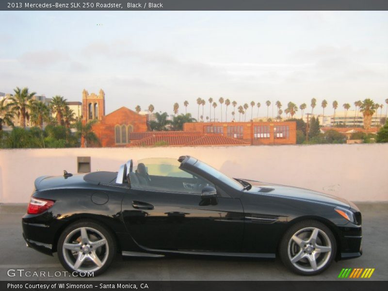 Black / Black 2013 Mercedes-Benz SLK 250 Roadster