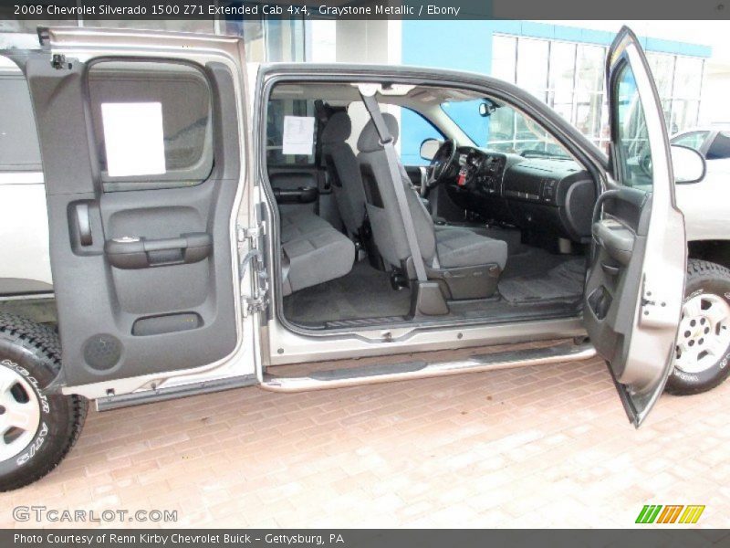 Graystone Metallic / Ebony 2008 Chevrolet Silverado 1500 Z71 Extended Cab 4x4