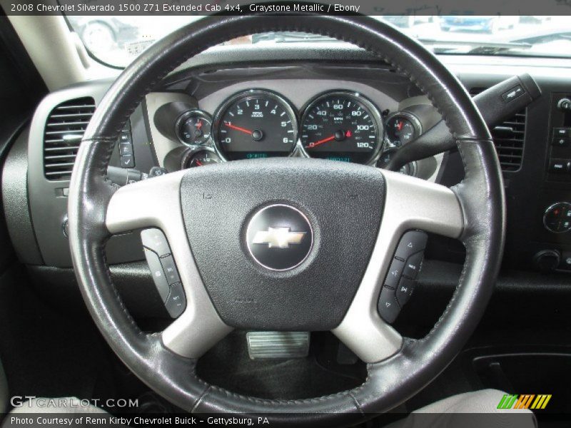 Graystone Metallic / Ebony 2008 Chevrolet Silverado 1500 Z71 Extended Cab 4x4