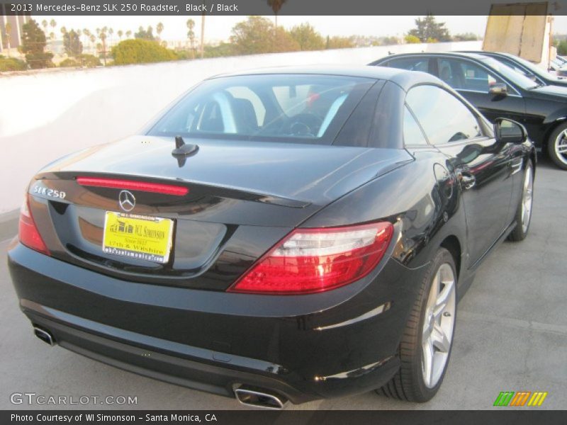 Black / Black 2013 Mercedes-Benz SLK 250 Roadster