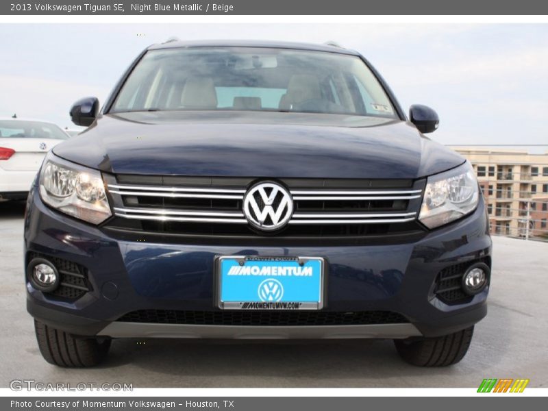 Night Blue Metallic / Beige 2013 Volkswagen Tiguan SE