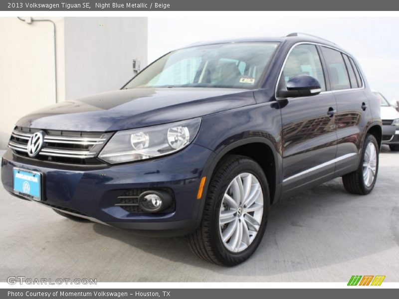 Night Blue Metallic / Beige 2013 Volkswagen Tiguan SE