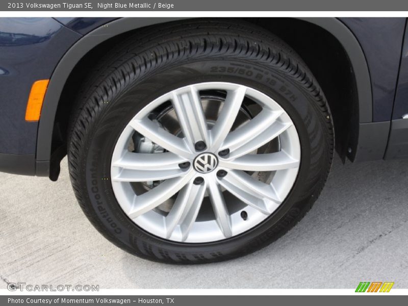 Night Blue Metallic / Beige 2013 Volkswagen Tiguan SE