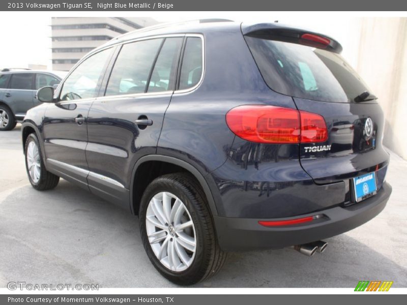 Night Blue Metallic / Beige 2013 Volkswagen Tiguan SE
