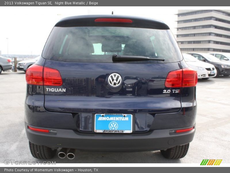 Night Blue Metallic / Beige 2013 Volkswagen Tiguan SE