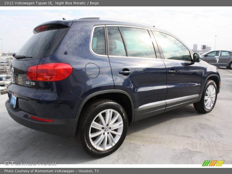 Night Blue Metallic / Beige 2013 Volkswagen Tiguan SE