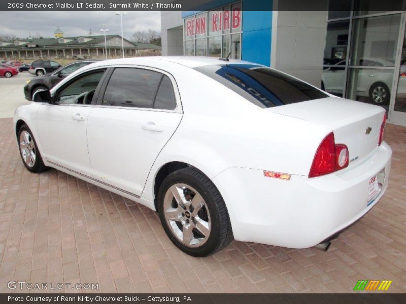 Summit White / Titanium 2009 Chevrolet Malibu LT Sedan