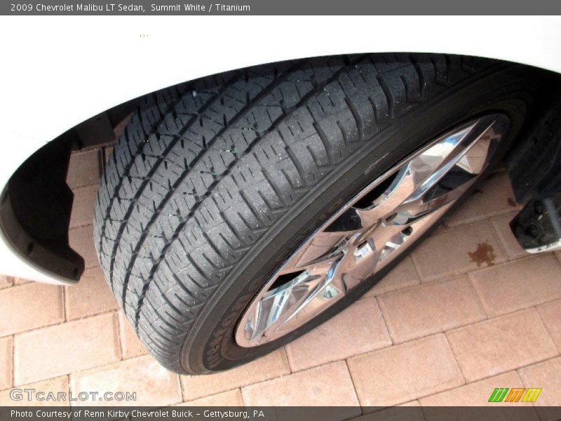 Summit White / Titanium 2009 Chevrolet Malibu LT Sedan