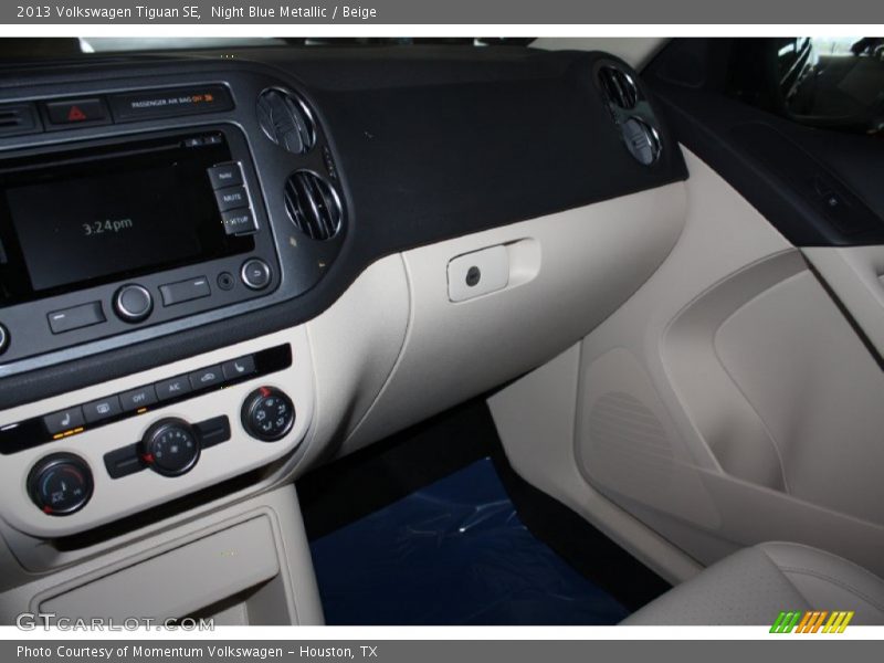 Night Blue Metallic / Beige 2013 Volkswagen Tiguan SE