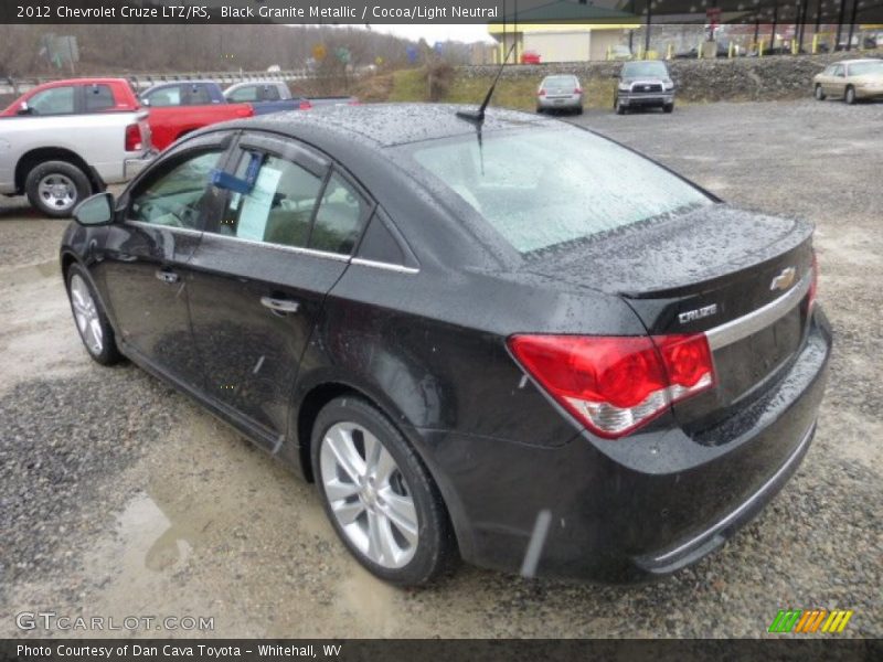 Black Granite Metallic / Cocoa/Light Neutral 2012 Chevrolet Cruze LTZ/RS