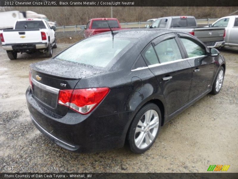 Black Granite Metallic / Cocoa/Light Neutral 2012 Chevrolet Cruze LTZ/RS