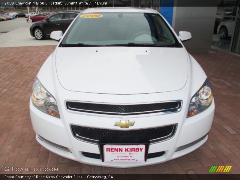 Summit White / Titanium 2009 Chevrolet Malibu LT Sedan