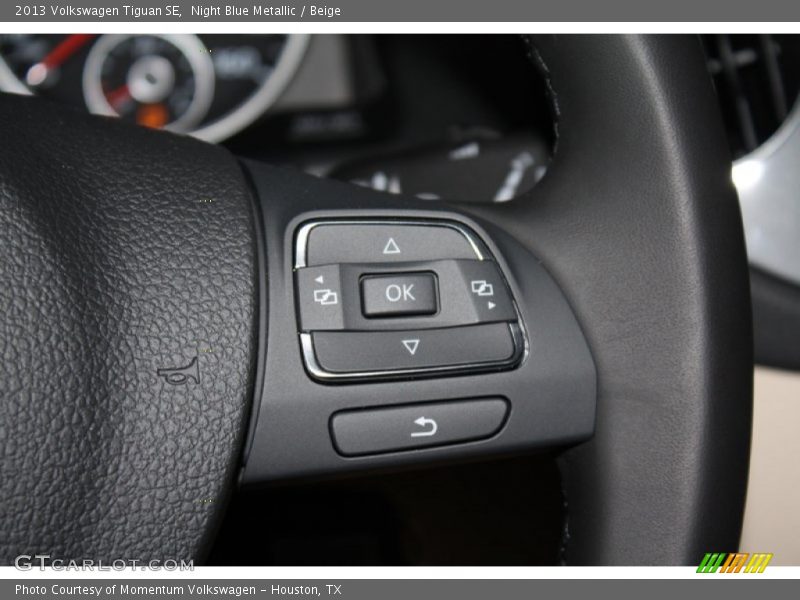 Night Blue Metallic / Beige 2013 Volkswagen Tiguan SE