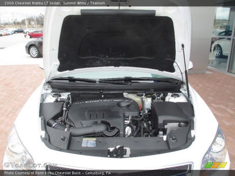 Summit White / Titanium 2009 Chevrolet Malibu LT Sedan