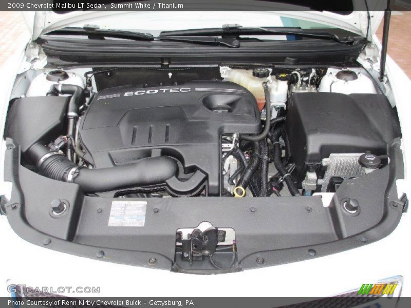 Summit White / Titanium 2009 Chevrolet Malibu LT Sedan