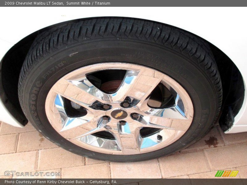 Summit White / Titanium 2009 Chevrolet Malibu LT Sedan