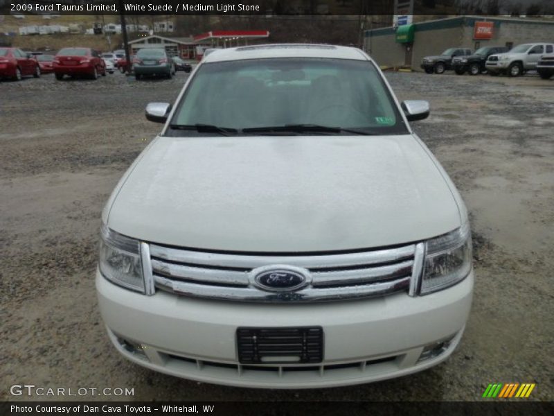 White Suede / Medium Light Stone 2009 Ford Taurus Limited