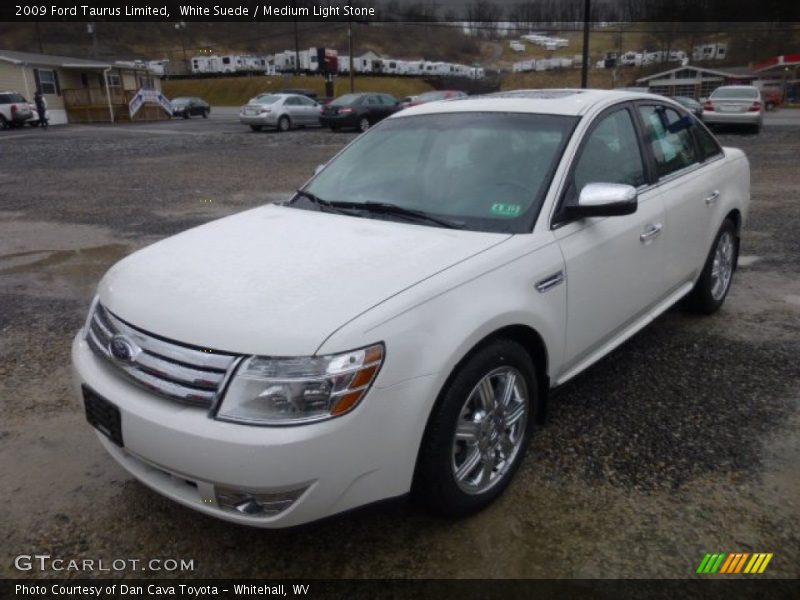 White Suede / Medium Light Stone 2009 Ford Taurus Limited