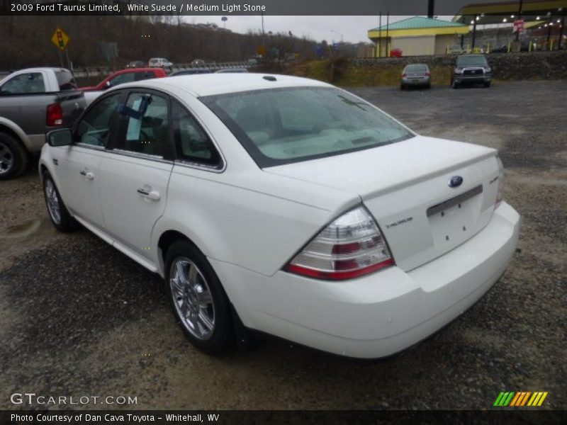White Suede / Medium Light Stone 2009 Ford Taurus Limited