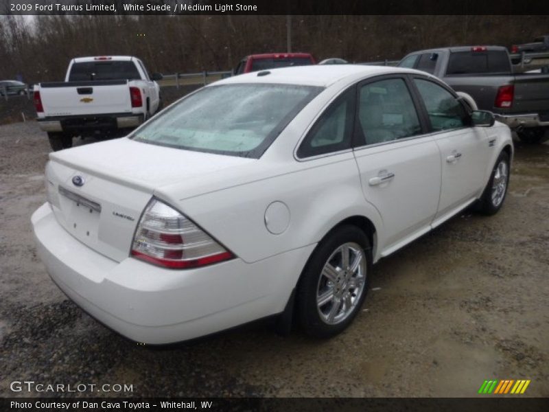 White Suede / Medium Light Stone 2009 Ford Taurus Limited