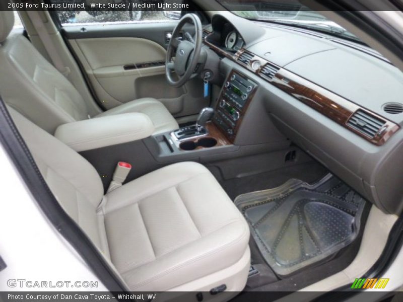 White Suede / Medium Light Stone 2009 Ford Taurus Limited
