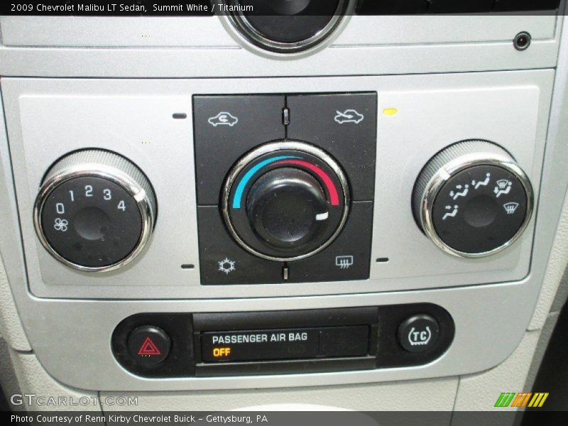Summit White / Titanium 2009 Chevrolet Malibu LT Sedan