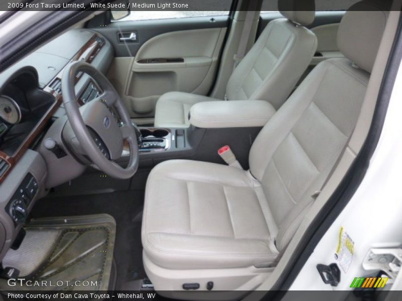 White Suede / Medium Light Stone 2009 Ford Taurus Limited