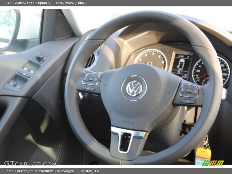 Candy White / Black 2013 Volkswagen Tiguan S