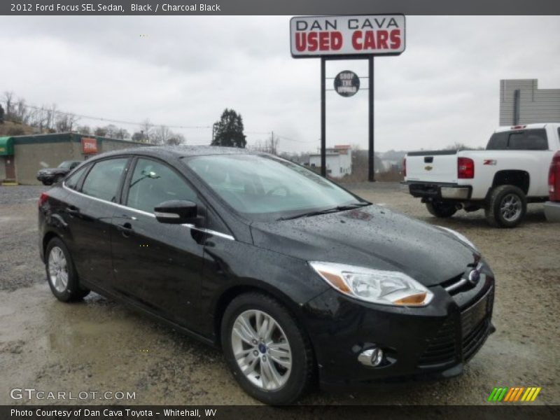 Black / Charcoal Black 2012 Ford Focus SEL Sedan