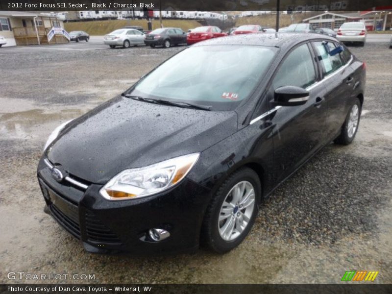 Black / Charcoal Black 2012 Ford Focus SEL Sedan