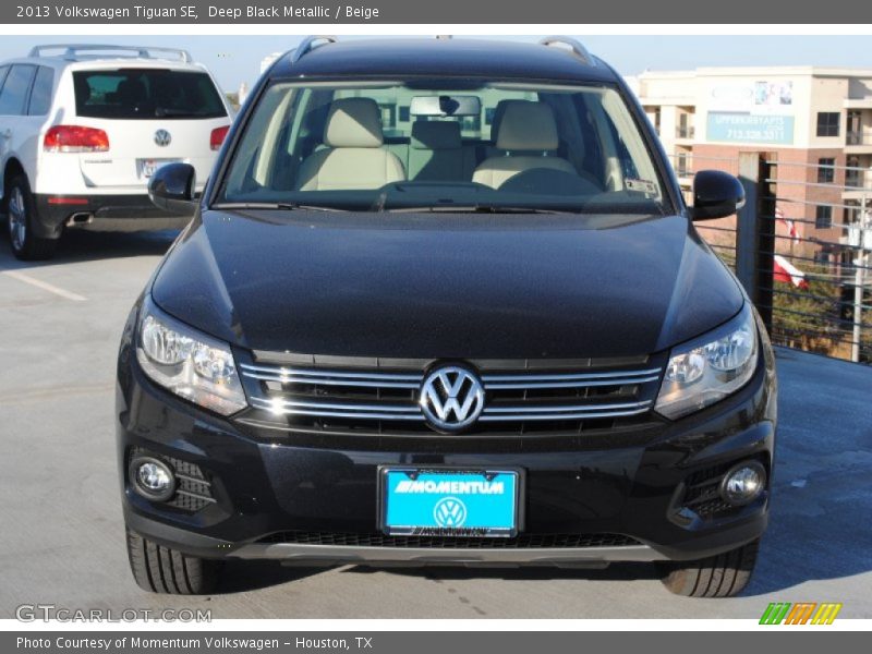 Deep Black Metallic / Beige 2013 Volkswagen Tiguan SE