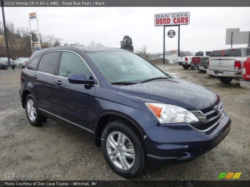 Royal Blue Pearl / Black 2010 Honda CR-V EX-L AWD