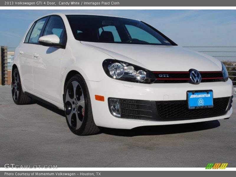 Candy White / Interlagos Plaid Cloth 2013 Volkswagen GTI 4 Door