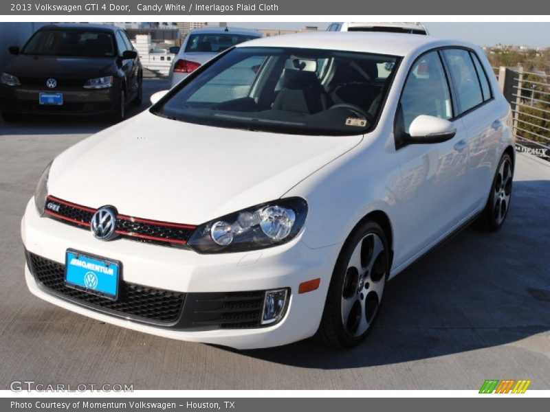 Candy White / Interlagos Plaid Cloth 2013 Volkswagen GTI 4 Door